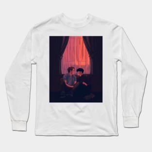 Nick and Charlie- Heartstopper first kiss Long Sleeve T-Shirt